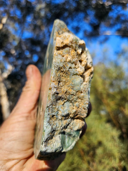 Polished Green Opal rock GRN115