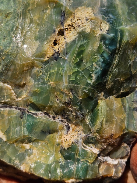 Polished Green Opal rock GRN115