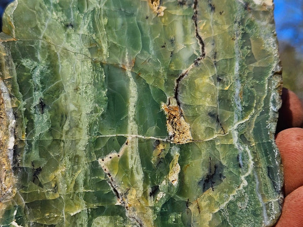 Polished Green Opal rock GRN115