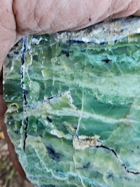 Polished Green Opal rock GRN115