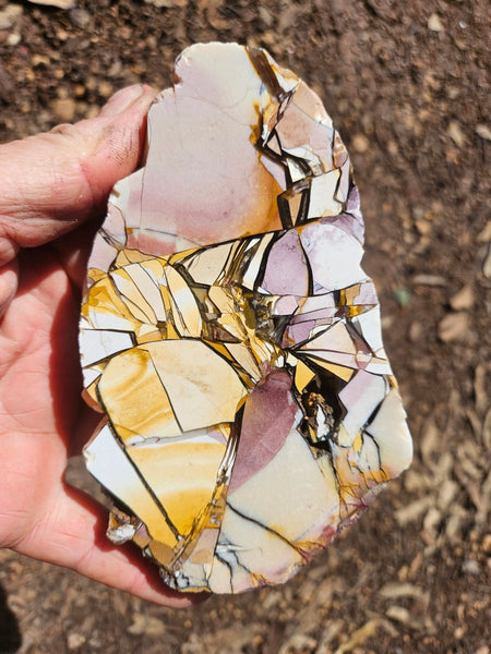 Polished Brecciated Mookaite slab BM335
