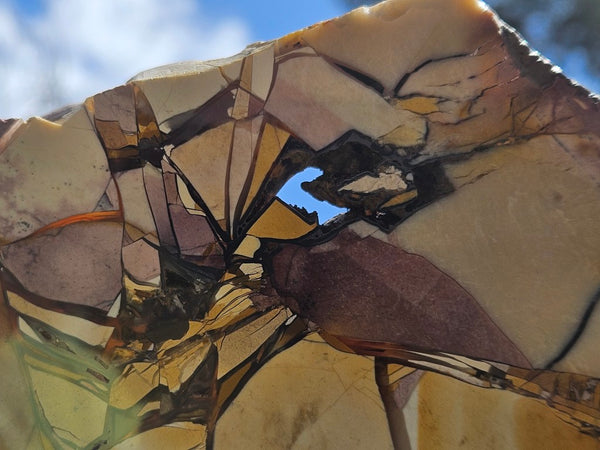 Polished Brecciated Mookaite slab BM335
