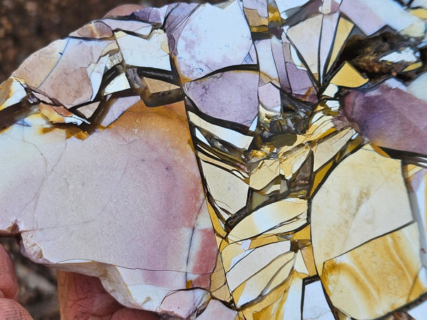 Polished Brecciated Mookaite slab BM335