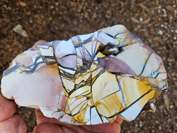 Polished Brecciated Mookaite slab BM335