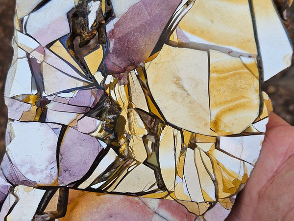 Polished Brecciated Mookaite slab BM335