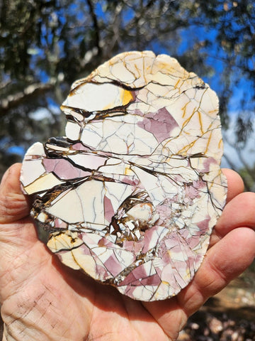 Polished Brecciated Mookaite slab BM336