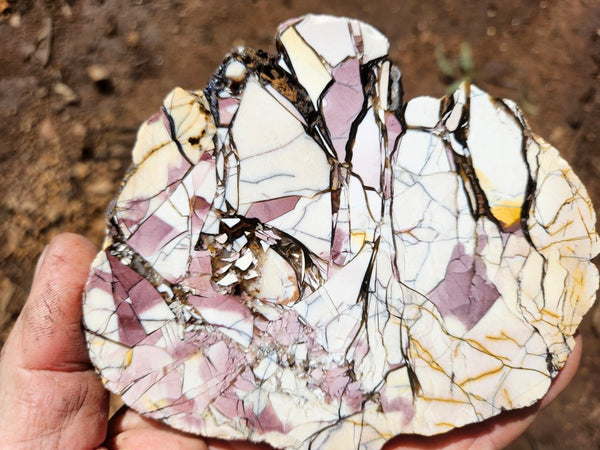 Polished Brecciated Mookaite slab BM336