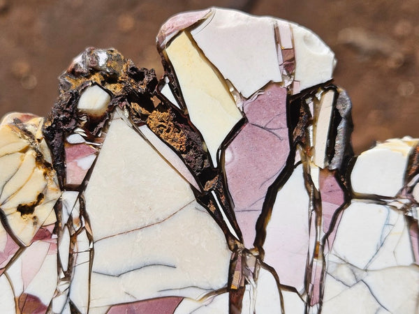 Polished Brecciated Mookaite slab BM336