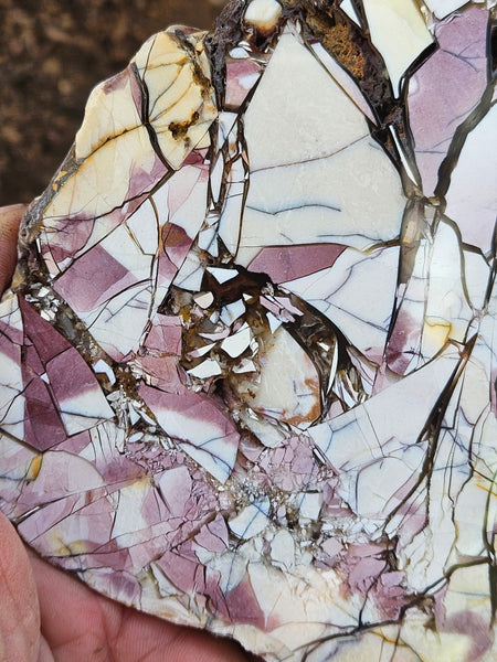 Polished Brecciated Mookaite slab BM336