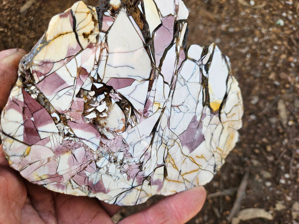 Polished Brecciated Mookaite slab BM336
