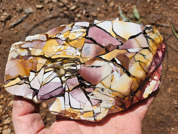 Polished Brecciated Mookaite slab BM338