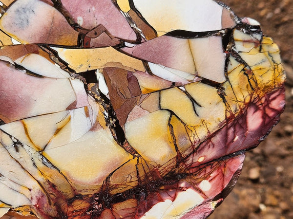 Polished Brecciated Mookaite slab BM338
