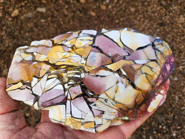 Polished Brecciated Mookaite slab BM338
