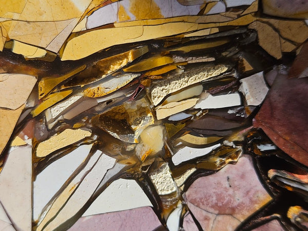 Polished Brecciated Mookaite slab BM338