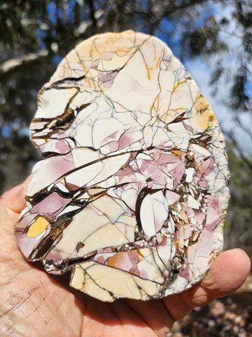 Polished Brecciated Mookaite rock BM339