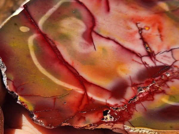 Polished  Mookaite slab MK558
