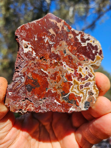 Polished De Grussa copper ore slab CO107