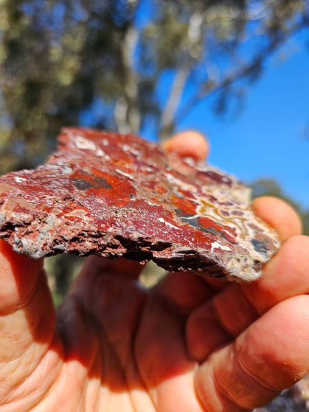 Polished De Grussa copper ore slab CO107