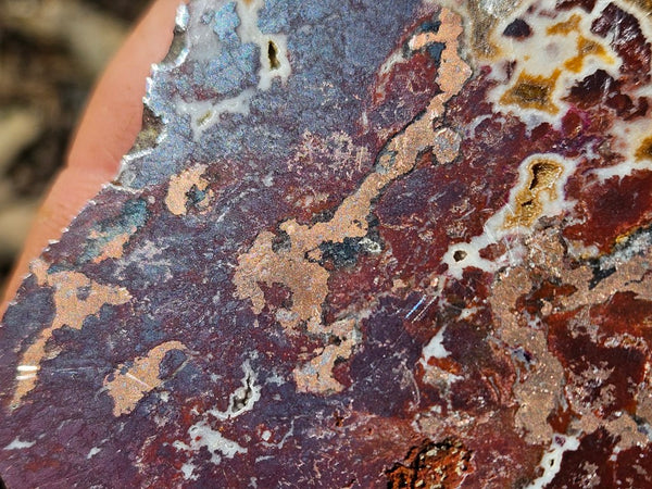 Polished De Grussa copper ore slab CO107