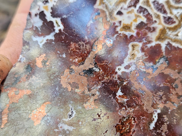 Polished De Grussa copper ore slab CO107