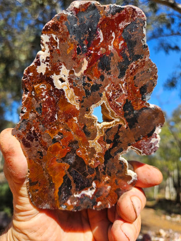 Polished De Grussa copper ore slab CO108