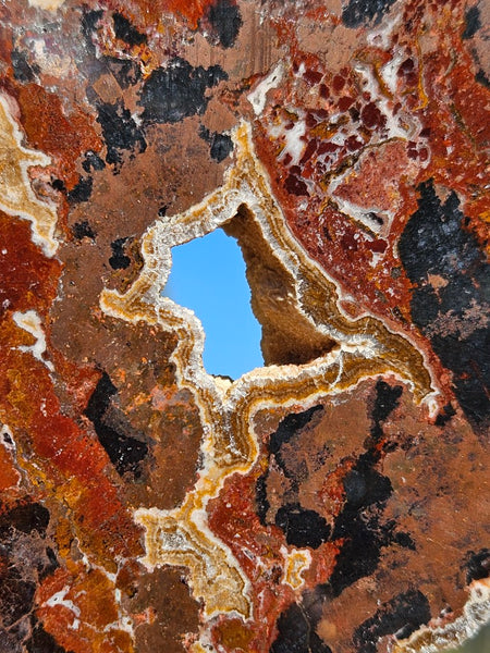Polished De Grussa copper ore slab CO108