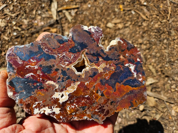 Polished De Grussa copper ore slab CO108