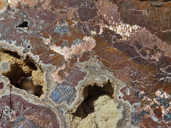 Polished De Grussa copper ore slab CO108