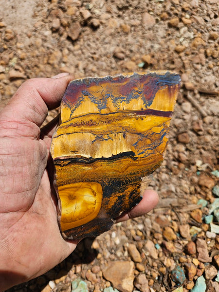 Polished Tiger Eye slab TE483