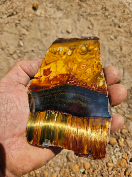 Polished Tiger Eye slab TE485