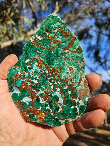 Polished De Grussa copper ore slab CO113