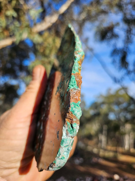 Polished De Grussa copper ore slab CO113