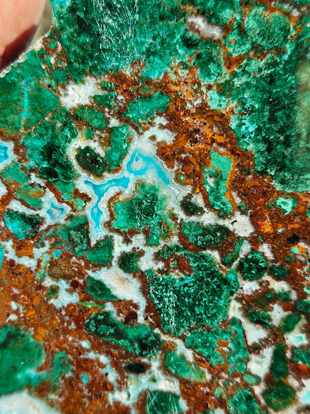 Polished De Grussa copper ore slab CO113
