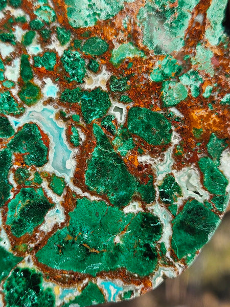 Polished De Grussa copper ore slab CO113