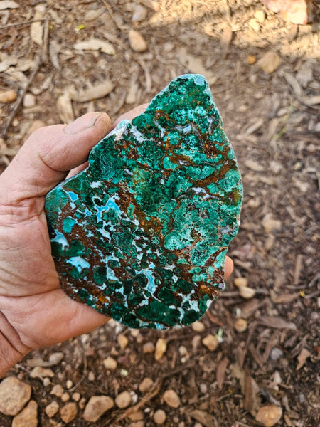 Polished De Grussa copper ore slab CO113