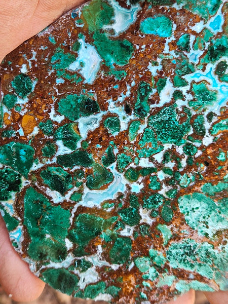 Polished De Grussa copper ore slab CO113