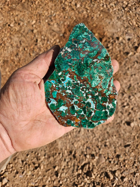 Polished De Grussa copper ore slab CO113
