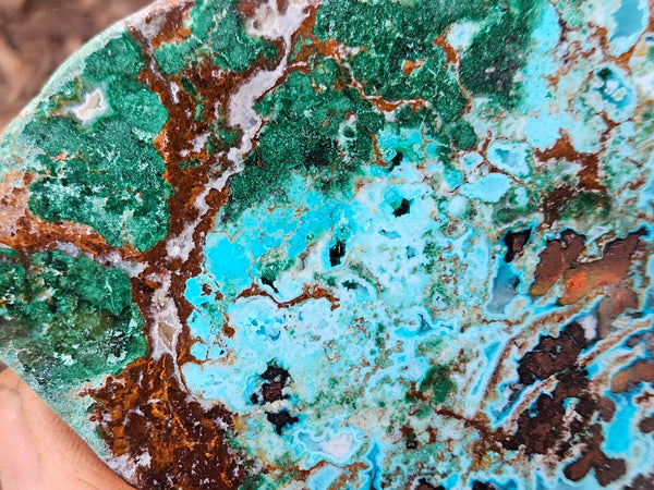 Polished De Grussa copper ore slab CO111