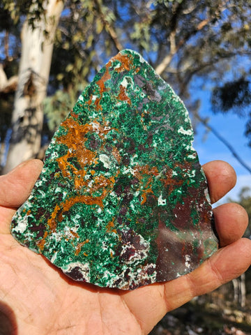 Polished De Grussa copper ore slab CO112