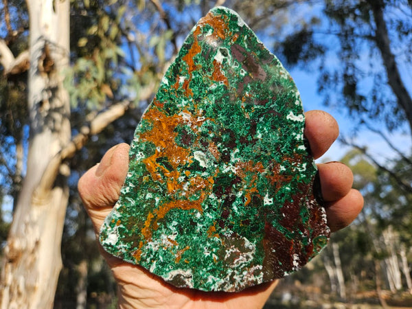 Polished De Grussa copper ore slab CO112