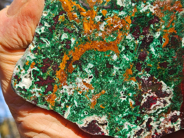 Polished De Grussa copper ore slab CO112