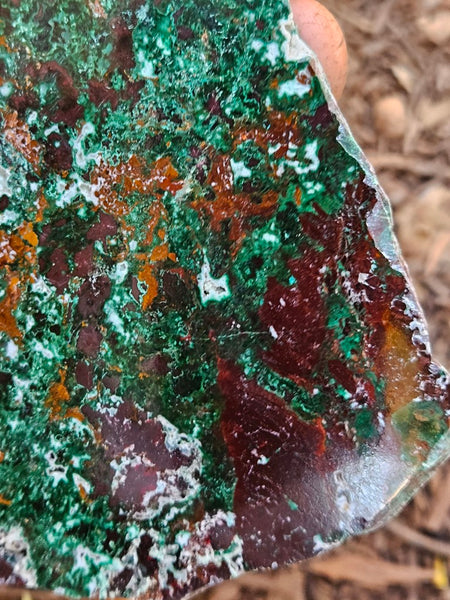 Polished De Grussa copper ore slab CO112