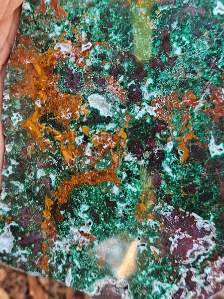 Polished De Grussa copper ore slab CO112