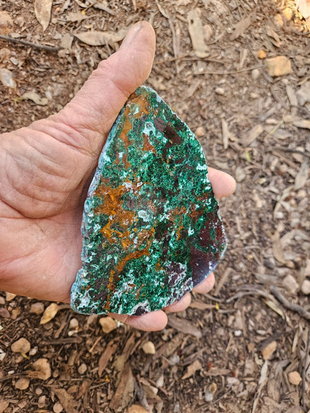 Polished De Grussa copper ore slab CO112