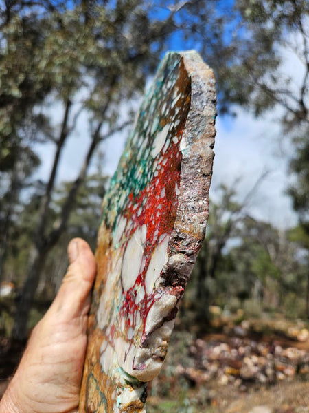 Polished De Grussa copper ore slab CO114