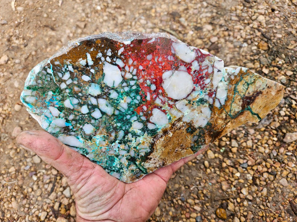 Polished De Grussa copper ore slab CO114