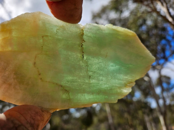 Polished Beryl slab BY154