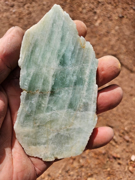 Polished Beryl slab BY154