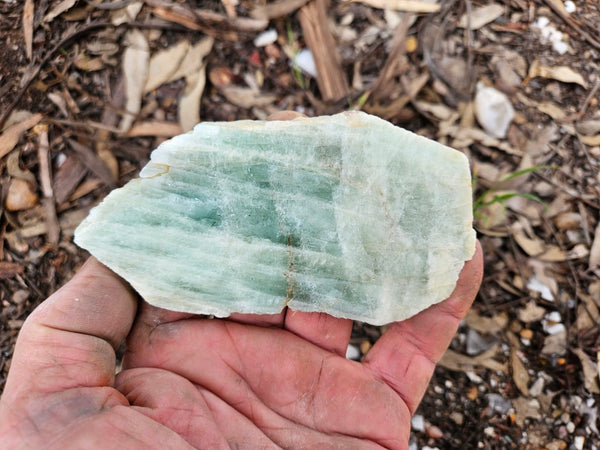 Polished Beryl slab BY154