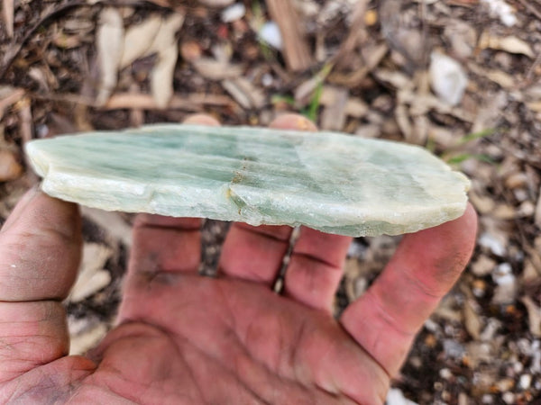 Polished Beryl slab BY154